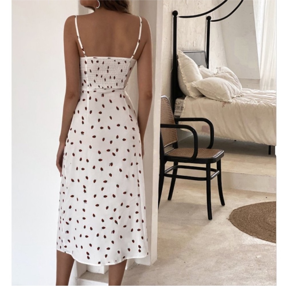 Strawberry Print Midi Dress - Picture 5 of 12
